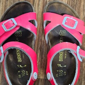 Birkenstock Kids Neon Pink Sandals